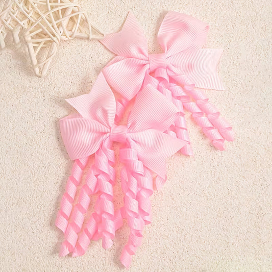 Hair Bows with curls