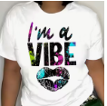 Plus Size 'I'm A Vibe' Graphic Tee