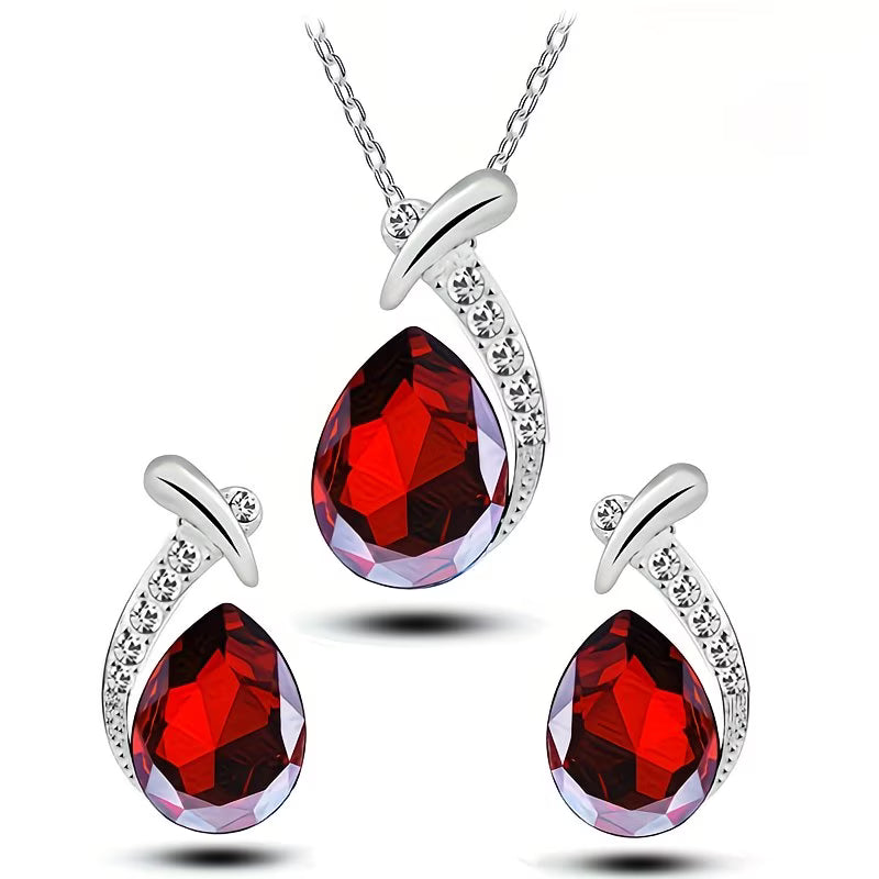 Diamond Necklace & Earring Set