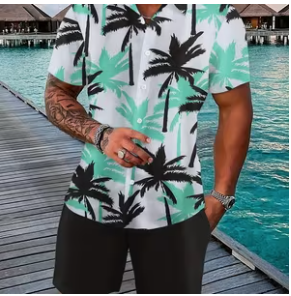 Palm Tree 2 Piece Suit